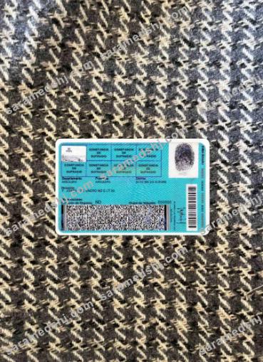 Peru identity card, version 2 photolook BACK